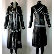 Sword Art Online Kirigaya Kazuto Kirito Overcoat Cosplay Costume PU 2