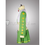 Vocaloid Project Diva 2nd Miku White Green Cosplay Costume