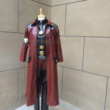Devil May Cry 4 Dante Dark Red Game Cosplay Costume