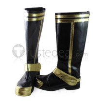 Gothic Black and Golden Boots