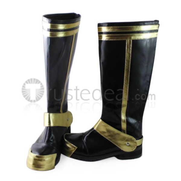 Gothic Black and Golden Boots