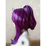 League of Legends LOL KDA Akali Purple Ponytail Cosplay Wig