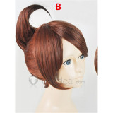 Danganronpa Trigger Happy Havoc Aoi Asahina Brown Ponytail Cosplay Wig