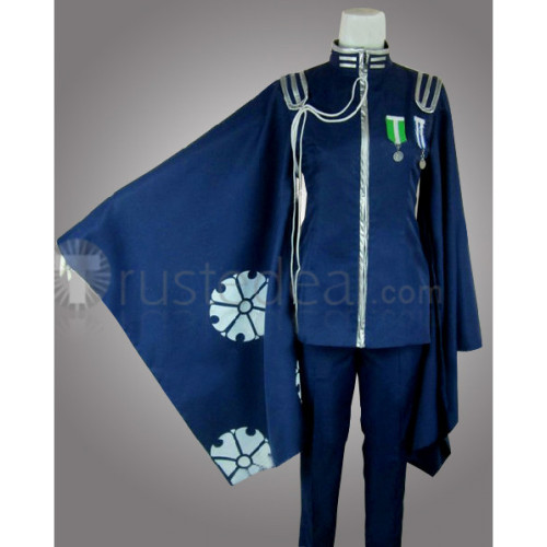 Vocaloid Senbonzakura Kaito Blue Uniform Cosplay Costume