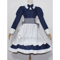 Hetalia Axis Powers Belarus Byelorussia Natasha Alfroskaya Blue Maid Cosplay Costume