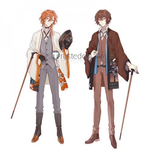 Bungou Stray Dogs Dazai Osamu Nakahara Chuya Haori Cosplay Costumes
