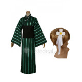 Is the Order a Rabbit Chiya Ujimatsu GochiUsa Green Kimono Cosplay Uniform