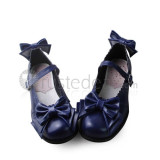 Top and Back Double Bows Lolita Shoes