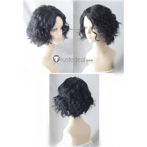 Short Wavy Black Daily Wear Cosplay Wig