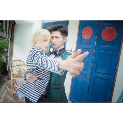 Yuri on Ice Yurio Yuri Plisetsky Stripe Suits Cosplay Costume