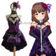 The Idolmaster Cinderella Girls Mayu Sakuma Starlight Master Halloween Purple Dress Cosplay Costume