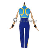 Street Fighter 5 Chun Li Alpha Blue Cosplay Costume