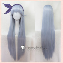 Shokugeki no Soma Nina Tachibana Silver Grey Cosplay Wig