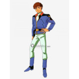 Mobile Suit Gundam Char's Counterattack Amuro Ray Blue Cosplay Costume