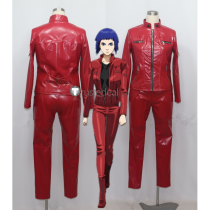 Ghost in the Shell Major Motoko Kusanagi Red Pleather Cosplay Costume