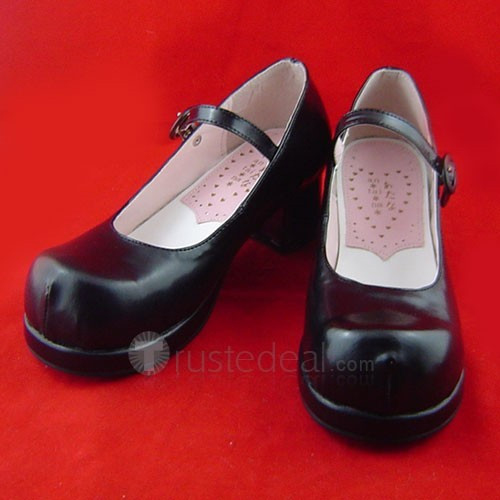 Black Lolita Cosplay Shoes