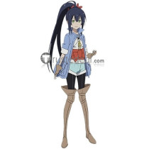 Neppuu Kairiku Bushi Road Ame Brown Cosplay Shoes Boots