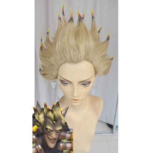 Overwatch Junkrat Blonde Cosplay Wig Two Versions