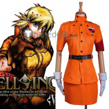 Hellsing Victoria Seras Red Orange Yellow Blue White Cosplay Costumes
