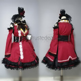 Vtuber Virtual YouTuber Houshou Marine Captain Pirate Gothic Lolita Red Cosplay Costumes