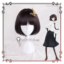 Bungou Stray Dogs Akiko Yosano Purple Cosplay Wig Butterfly Hairpin