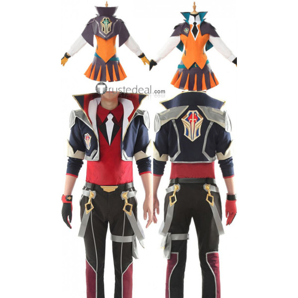 League of Legends LOL New SKin Battle Academia Ezreal Lux Katarina Jayce Cosplay Costumes Wigs Shoes