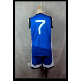 Kurokos Basketball Kaijo Kise Ryota Blue Uniform Cosplay Costume