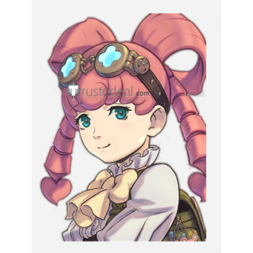 Dai Gyakuten Saiban Naruhodou Ryounosuke no Bouken Steampunk Iris Watson Pink Styled Cosplay Wig