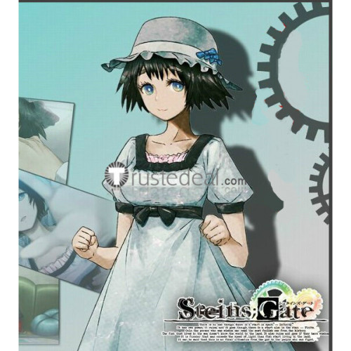 Steins Gate Mayuri Shiina Mayushii Blue Dress Cosplay Costume2