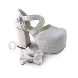 Cross Straps Pink Sweet Lolita Sandals