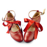 Sweet Red or Wine Lolita Heels Shoes