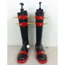 Nanbaka Kenshirou Yozakura Black Red Cosplay Boots Shoes