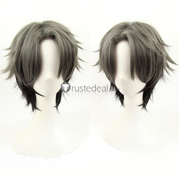 Hitorijime My Hero Kousuke Ooshiba Gray Black Cosplay Wig