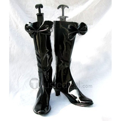 Kirarin Revolution Kirarin Cosplay Black Boots Shoes