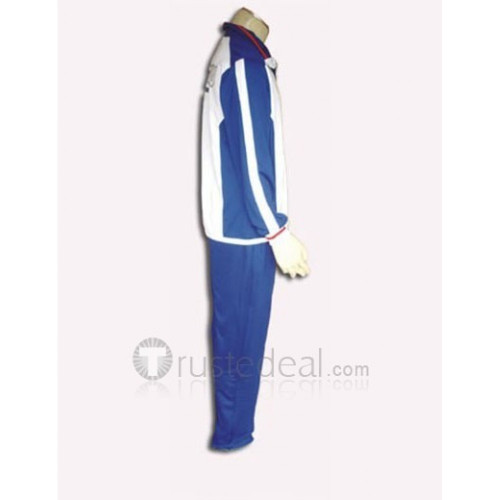 The Prince of Tennis TeniPuri Seigaku Seishun Academy Ryoma Echizen Team Blue Uniform Cosplay Costume