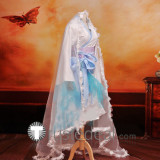 Inu x Boku SS Yukinokouji Nobara Cosplay Kimono Dress With 2 Meters Mantilla