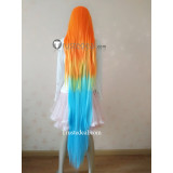 League of Legends LOL Cyber Pop Zoe Orange Blue Green Yellow Cosplay Wig 150cm