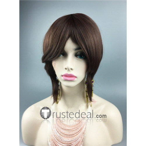 Hakuouki Chizuru Yukimura Black Brown Cosplay Wig