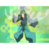 Shugo Chara Kairi Sanjou Samurai Soul Blue Green Kimono Cosplay Costume