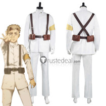 AOT Shingeki no Kyojin Attack on Titan Final Season Marley Gabi Colt Falco White Military Uniform Cosplay Costume