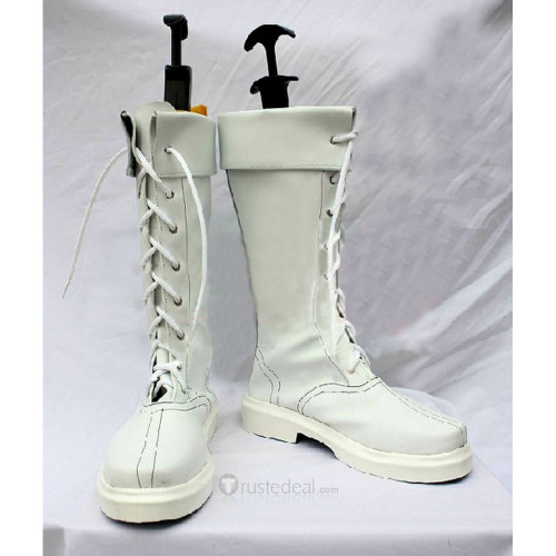 Street Fighter CHUN LI White Cosplay Boots Shoes