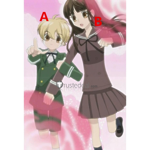 Ouran High School Host Club Fujioka Haruhi Middle School Girl Uniform Honey Elementary School Green Boys Cosplay Costumes