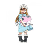Cells at Work Hataraku Saibou Platelet Blue Shirt Cosplay Costume