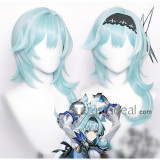 Genshin Impact Eula Yanfei Hu Tao Brown Pink Blue Cosplay Wigs