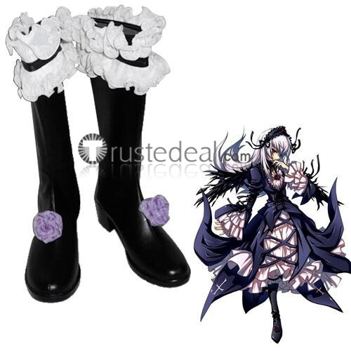 Rozen Maiden Suiginto Kirakishou Barasuishou Hinaichigo White Purple Black Red Cosplay Shoes Boots