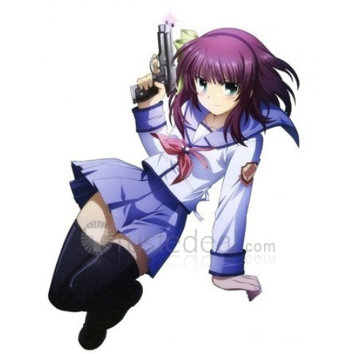 Angel Beats Yuri Nakamura Gakuen School Uniform Cosplay Costume