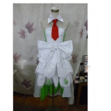 Gijinka Gardevoir White Green Cosplay Costume
