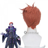 Overwatch Support Moira O'Deorain Orange Cosplay Wig