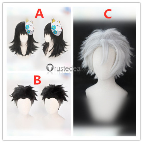 Kimetsu no Yaiba Demon Slayer Makomo Gyoumei Himejima Sanemi Shinazugawa Cosplay Wig