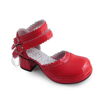 Cross Straps Pink Sweet Lolita Sandals